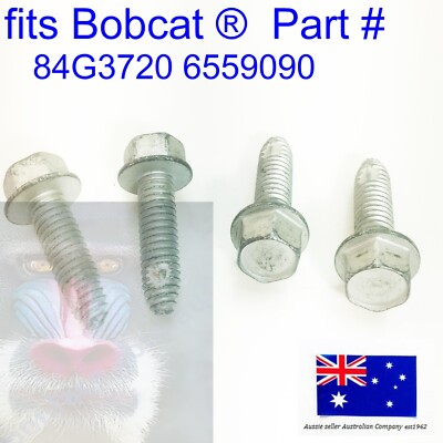 4 x Bobcat Access Cover Clean Out Plate Tapping Bolts Screws 84G3720 6559090