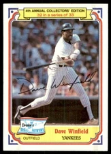 1984 TOPPS DRAKE'S BIG HITTERS #32 DAVE WINFIELD NEW YORK YANKEES