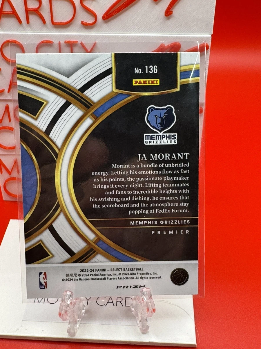 2023-24 Select Ja Morant Blue Cracked Ice Prizm #136 Premier Level 