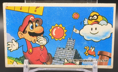 MARIO Lakitu SUPER MARIO BROS Card Menko 1985 Nintendo Vintage TCG