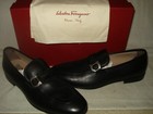100% AUTHENTIC NEW MEN FERRAGAMO SIDNEY BIT BLACK DRIVER/LOAFER US 10.5 E — photo 5