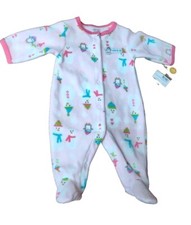 Carter's Baby Girls' Cotton Footed Sleep and Play Newborn Snowmen Penguins