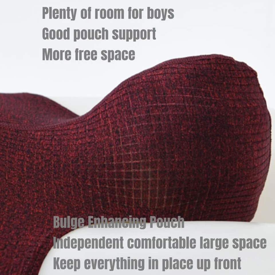 Calzoncillos para hombre que mejoran el bulto tiro bajo bolsa de pelota grande ropa interior sin etiquetas M-3XL Foto 4 de 4