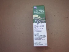 AVALON ORGANICS BRILLIANT BALANCE DAILY MOISTURIZER 2 OX RARE HTF DISCONTINUED
