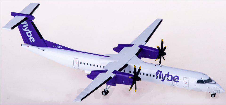1:200 Herpa Flybe Bombardier Dash 8 Q400 Passenger Plane