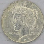 1923 Peace Silver Dollar $1 US Mint Philadelphia - 90% Silver Coin Vintage