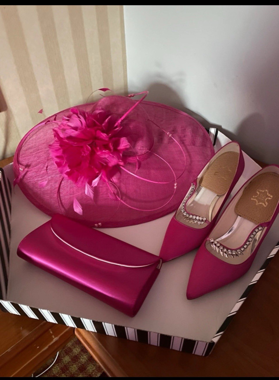 Irresistible Mother Of The Bride/Groom Dress, Hat, Bag And Shoes Size 18 image 9
