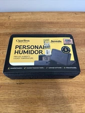 Cigar Bros Personal Humidor Black - Holds 5 Cigars Boveda Lightweight Portable