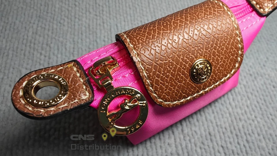 Longchamp Le Pliage Canvas Coin Purse Pouch Paper Pink NEW US STOCK & SHIP - Image 4 of 4