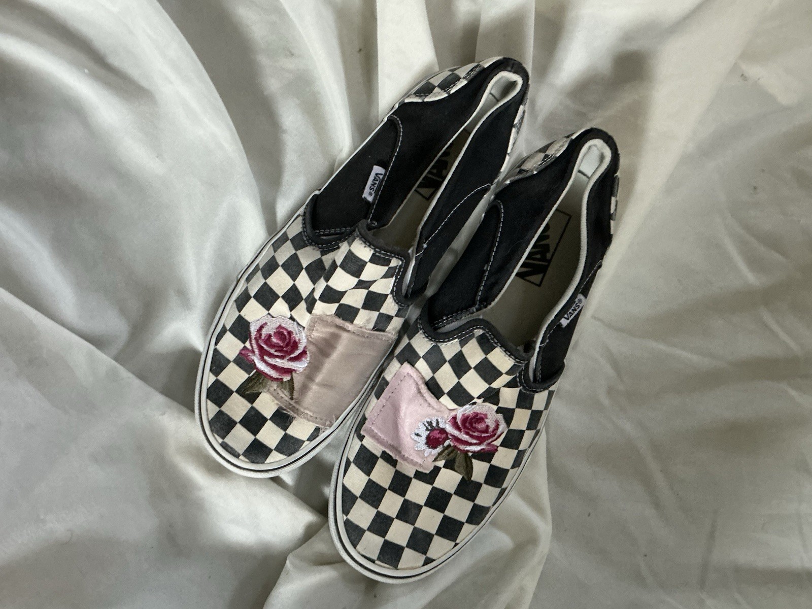 4Vans Asher Womens Patchwork Black White Check Ro… - image 3