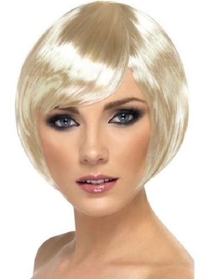 Damen Perücke blond Bob Babe
