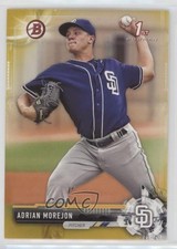 2017 Bowman Prospects Gold 43/50 Adrian Morejon #BP130 s3g