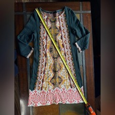 Anthropolgie lanka knitted and knotted tunic Aztec dress sweater small Arcadia