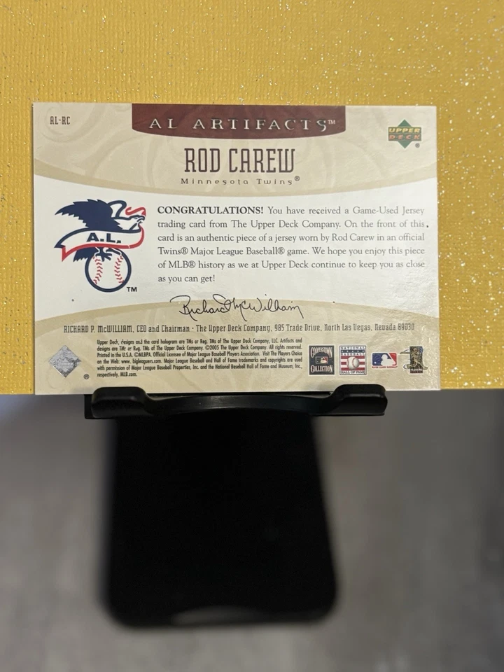 Upper Deck Artifacts 2005 - Al Artifacts Rod Carew #AL-RC/325 (MEM) Foto 4 de 4