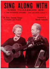 SING ALONG WITH THE SUNSHINE SINGERS FOR ACCORDION -ACCORDION MUSIC BOOK NOS