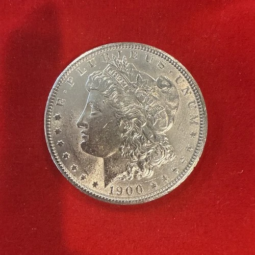 1900 P AU Morgan Dollar Raw 90% Silver $1 Coin