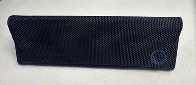 Flexon Blue Fabric Fold Flat Triangular Glasses Spectacle Case