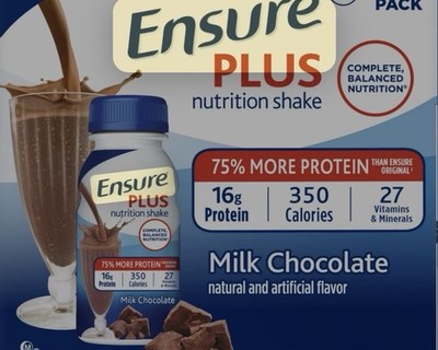 Ensure Plus , 12 Pack , milk Chocolate, Expires 02/2027