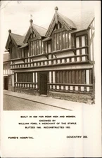 Ford's Hospital Coventry England vintage postcard s317