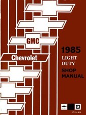 1985 Chevrolet Gmc Truck Van Chassis Suburban Shop Service Repair Manual Book Oe