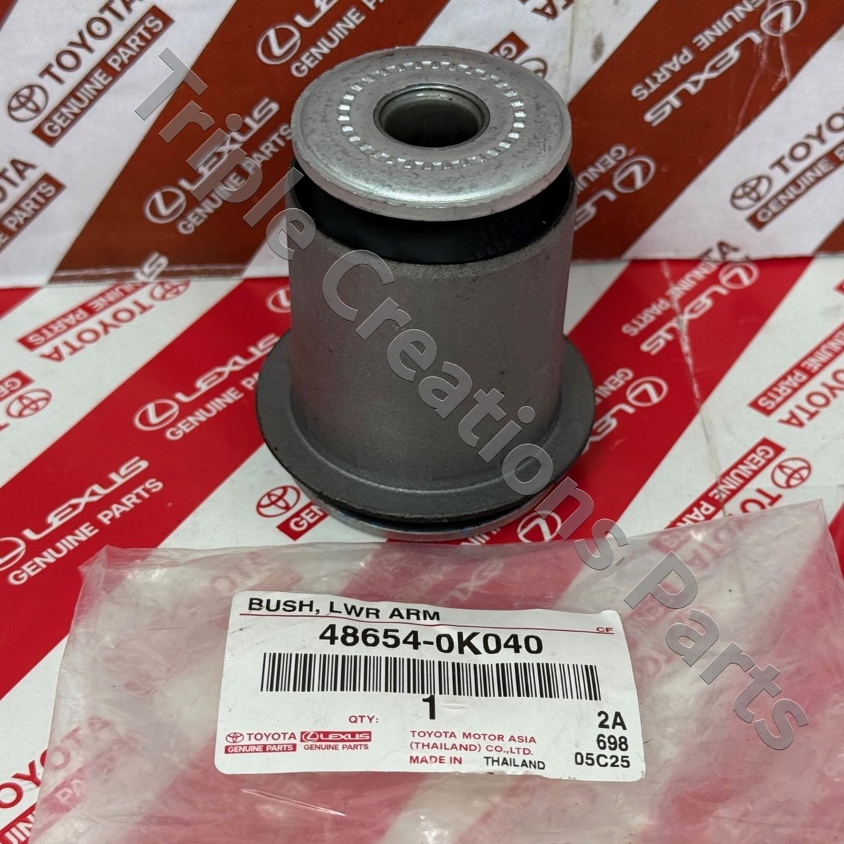 48654-0K040 Genuine Toyota Bush Front Lower Arm No.1 RH Or LH