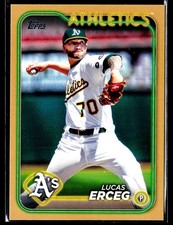 2024 Topps Update #US93 Lucas Erceg Gold #/2024 Oakland Athletics