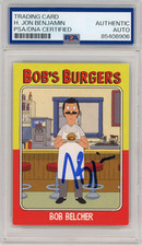 H Jon Benjamin Signed 2017 Fox Bob's Burgers Bob Belcher Card PSA Slab AUTO RC