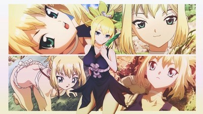 Anime girls dr stone Custom Gaming Mat Desk
