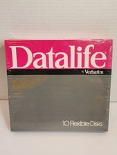 Verbatim DataLife - 8" Floppy Disc, FD 34-9000-HR, Vintage Sealed Box- 10 Count