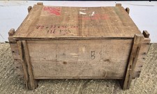 Small Wooden Shipping Crate Box with Lid Planter Storage Upcycle Prop