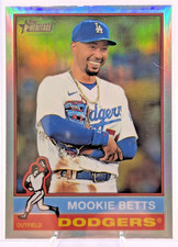 2025 Topps Heritage Mookie Betts Chrome Refractor #487 Dodgers