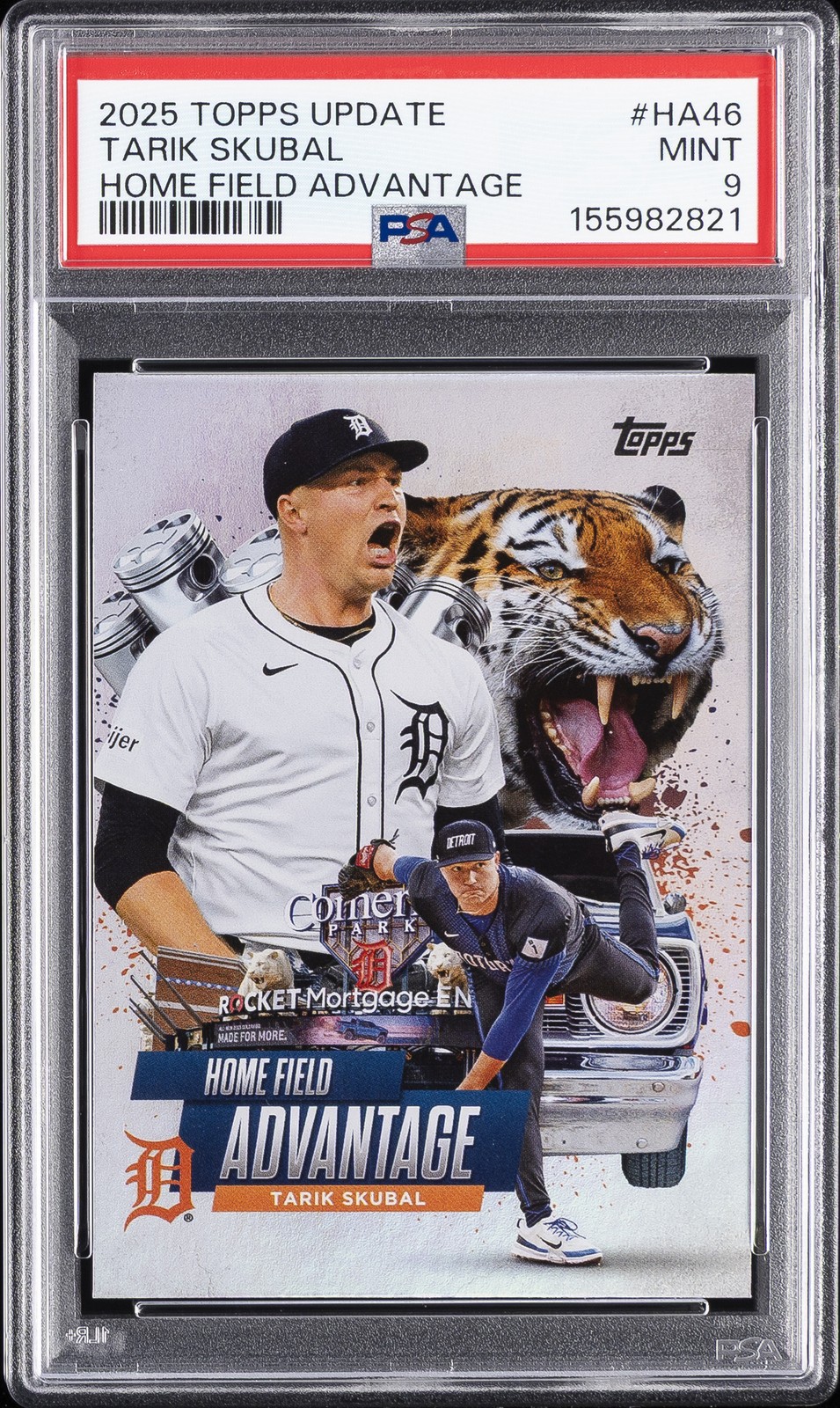 2025 TOPPS UPDATE HOME FIELD ADVANTAGE #HA46 TARIK SKUBAL PSA 9