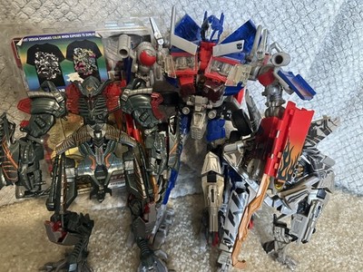 Hasbro Transformers 2 Revenge of Fallen Leader Optimus Prime battle hooks + ads