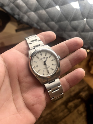Rolex Oyster Perpetual 39 2018 Weiß