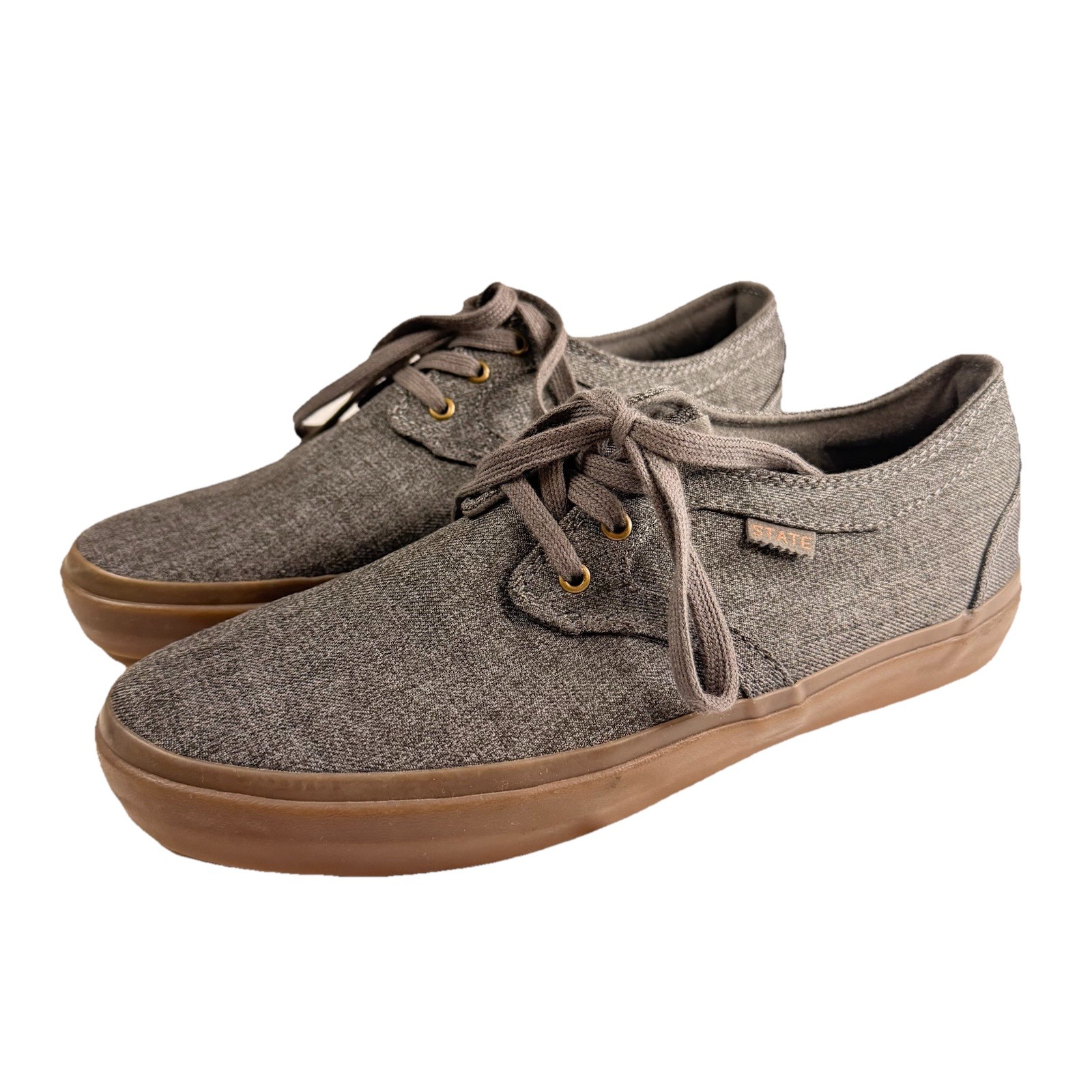 State Elgin Men’s Denim Vegan Skate Sneakers Size 10M image 2