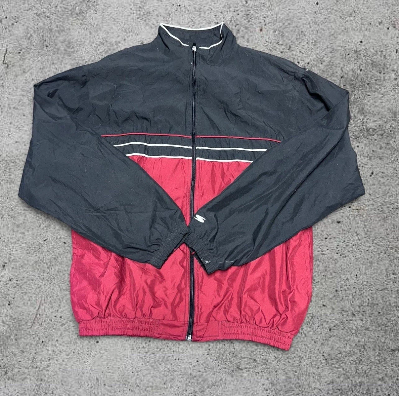 Simply For Sports Jacket Mens Large Black Red Full Zip Track Windbreaker Retro
Opens in a new window