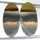 20.40Cts Natural Polychrome Jasper Oval Pair Cabochon Loose Gemstone