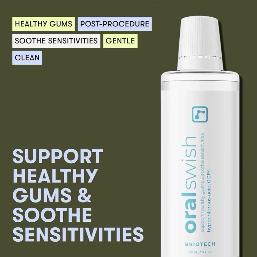 Briotech Oral Swish Hypochlorous Acid Mouthwash Rinse 17 fl oz (2 Pack)