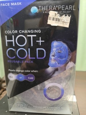 TheraPearl Hot & Cold Color Changing Reusable Face Mask, New In Box