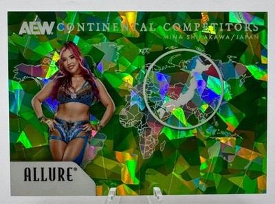2026 UD Allure AEW Continental Competitors Green #CC-17 MINA SHIRAKAWA #'d 51/99