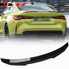 FOR 21-25 BMW G22 4 SERIES 430i G82 M4 GLOSS BLACK TRUNK SPOILER WING-M4 STYLE