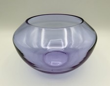 Alexandrite Neodymium Floating Rose Bowl Vase 5? Beveled Rim Art Glass