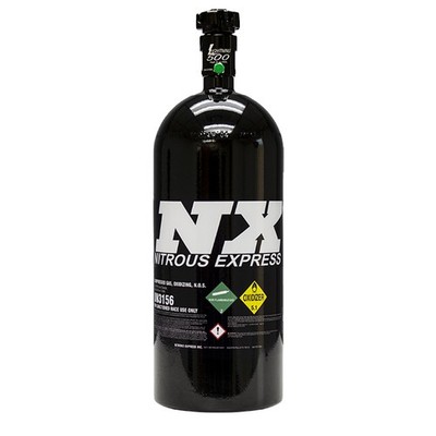 6.8kg (15Lb) Black Bottle W/ Lightning 500 Valve AN6 Nitrous Express NX11150B-6