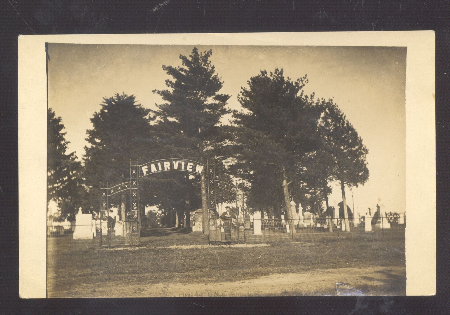 RPPC EARLVILLE IOWA FAIRVIEW CEMETERY VINTAGE KRUXO REAL PHOTO POSTCARD eBay