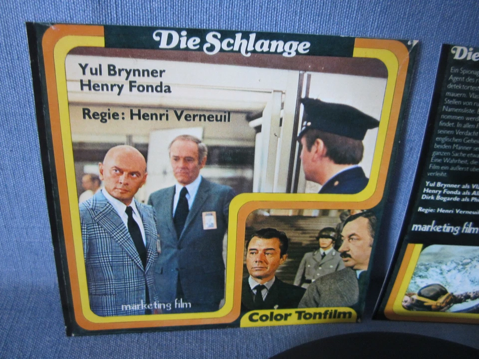 SUPER-8-FILM DIE SCHLANGE MARKETING Yul Brynner Henry Fonda 120m SPIONAGE THRILL - Bild 3 von 4