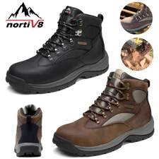 Men's Waterproof Steel Toe Work Boots Safety Protective Industrial NonSlip Shoes