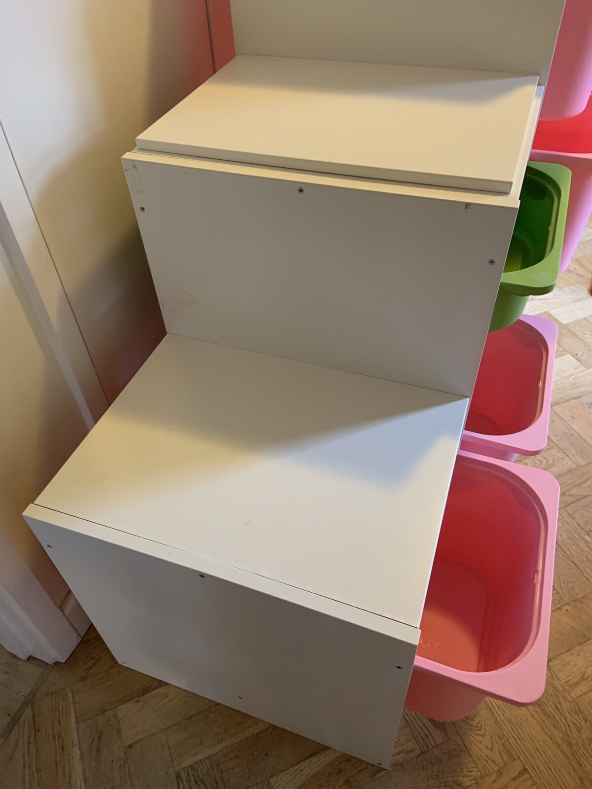 Ikea TROFAST Toy Storage Combination With Boxes, White 99x44x94cm eBay
