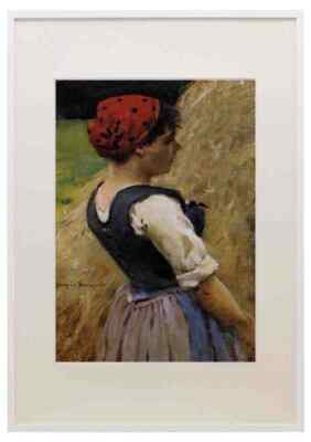 Beckwith James Carroll Normandy Girl A3 A4 Framed Print Picture