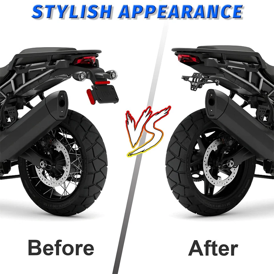 Eliminador de guardabarros trasero LED para motocicleta Honda Grom Clone Foto 4 de 4