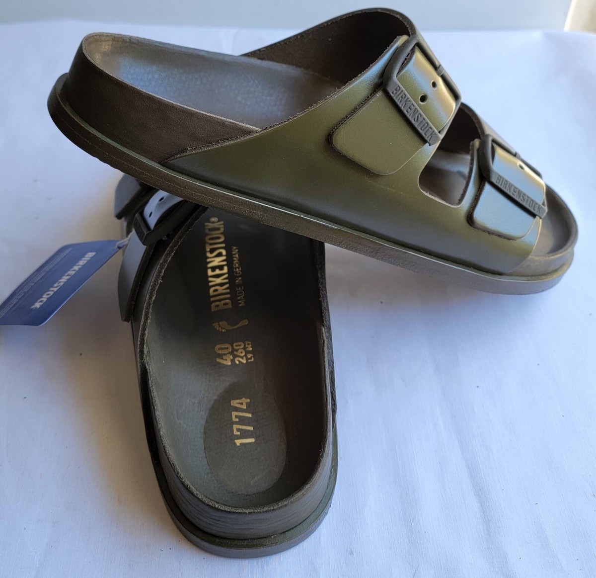 Birkenstock 1774 Arizona in Khaki sz 43 ARIZONA_SUEDE_SFB_KHAKI_HD.jpg main image 2